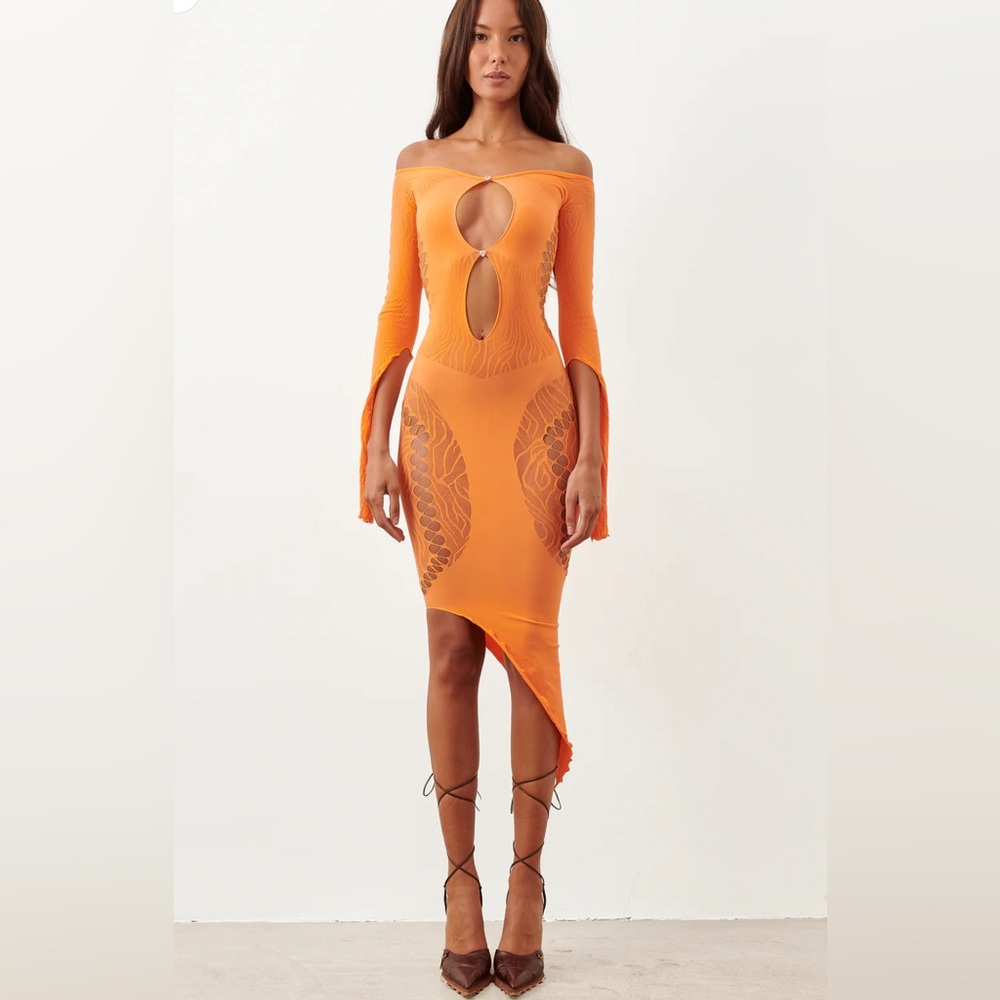 Poster Girl Charlotte Dress Tangerine